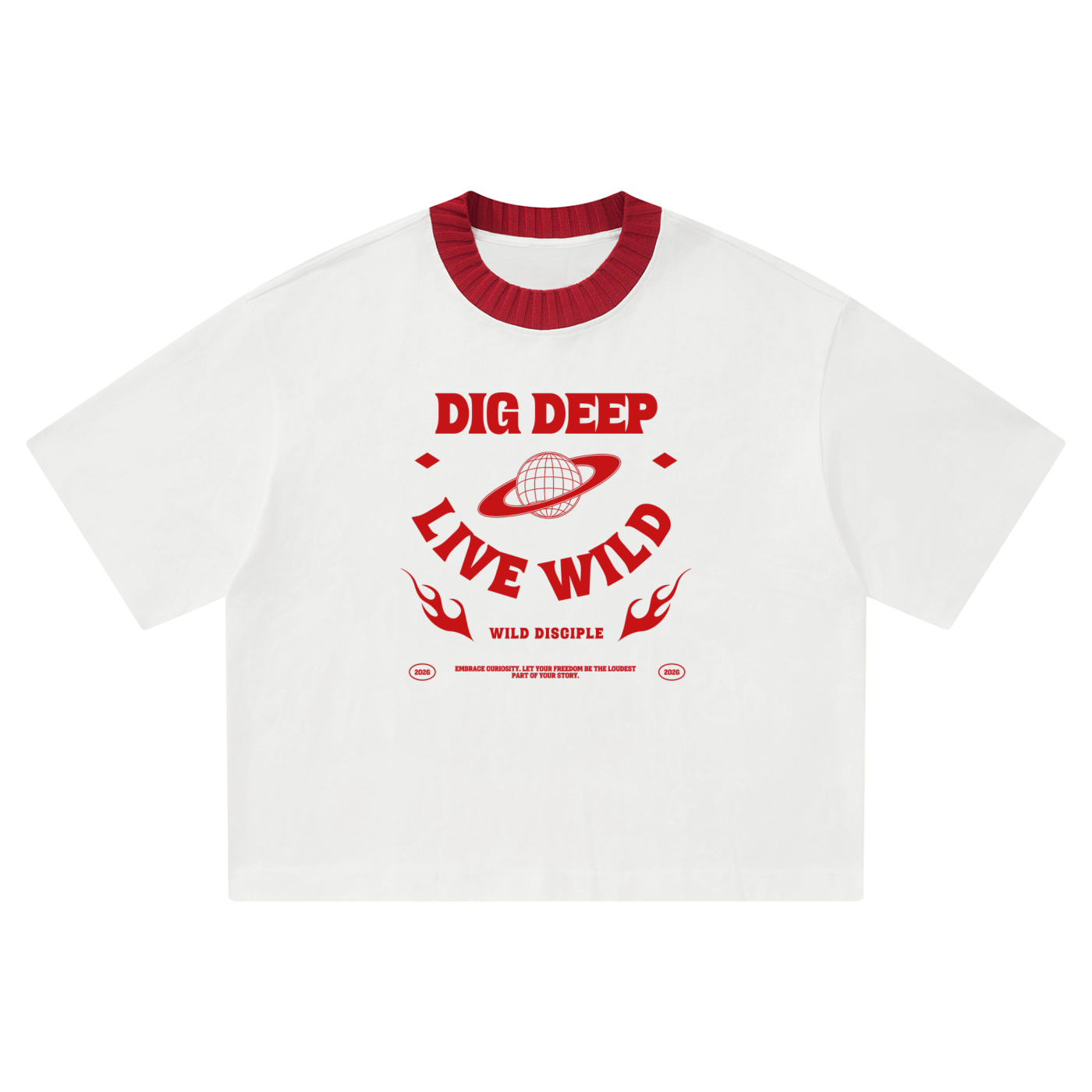Dig Deep Live Wild Boxy Unisex T-Shirt