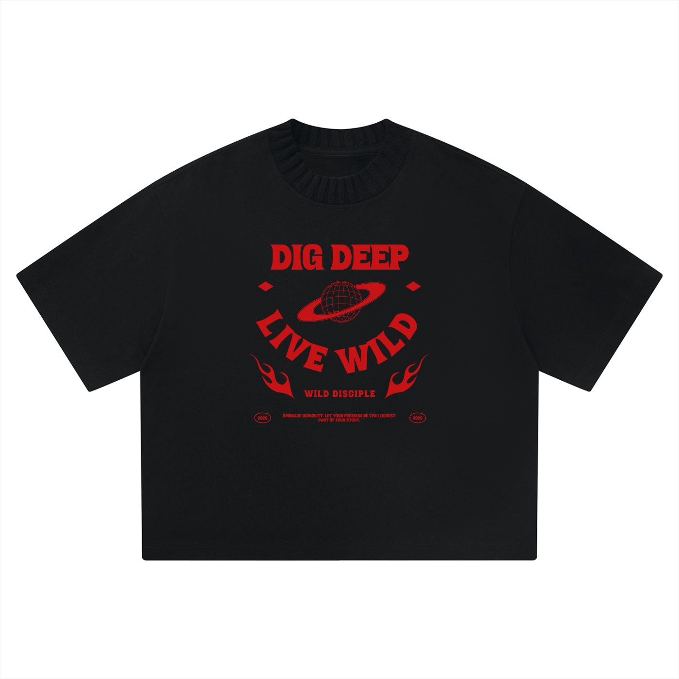 Dig Deep Live Wild Boxy Unisex T-Shirt